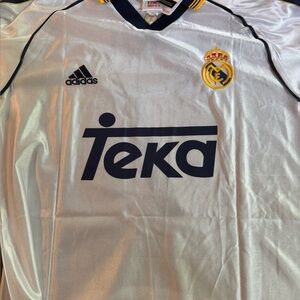 Real Madrid 1999 Vintage Jersey, Raul, Size L (ALL SIZES AVAILABLE)
